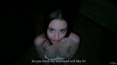 Stepsis practices her blowjob skills for her hot date