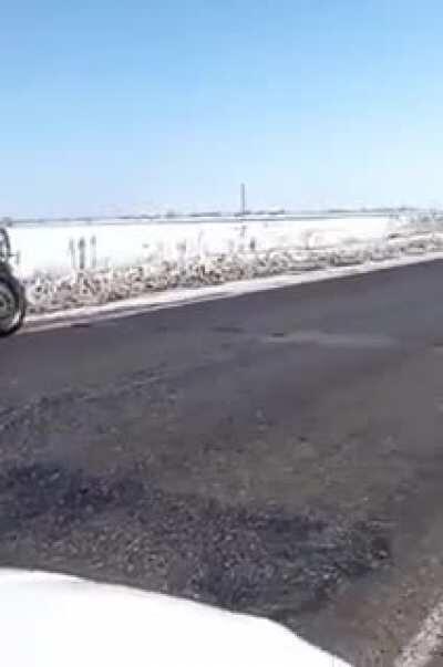 👹The Russian army lost a howitzer on the way to the training ground.