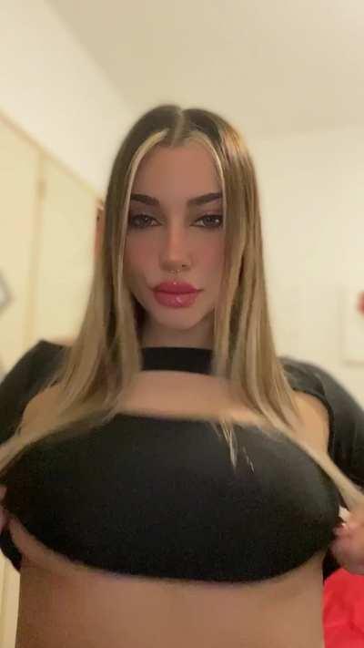 I was made for men to jerk off over my doll tits
