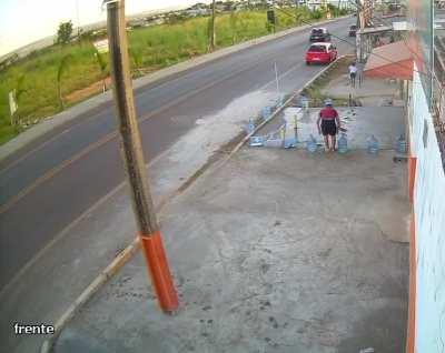 Kid dives into fresh cement
