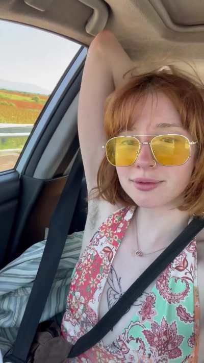 smell of a whole day of driving