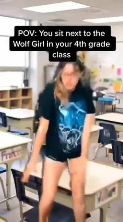 So I put the dog down