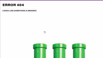 Mario Movie Website Error 404 Easter Egg