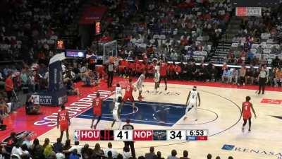 [Highlight] Dillon Brooks drains his first shot attempt as a Houston Rocket