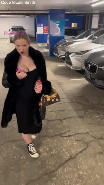 Would you fuck me in the middle of this parking garage? This was so nerve racking 😅 lol