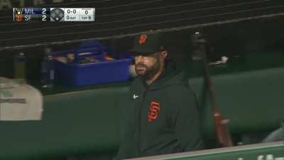 [Highlight] Yelich trolls Bryant after Bryant gets moved from RF to 3B at the last minute