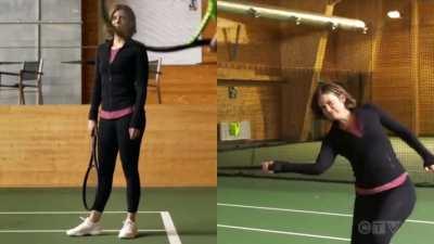 Nearly half a minute of Lauren Cohan and her remarkable Curves. (Whiskey Cavalier)