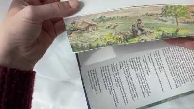 I made a vanishing fore edge painting