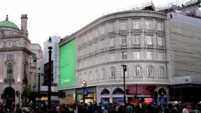 WhatsApp's new Dope Ad at Piccadilly Circus, London