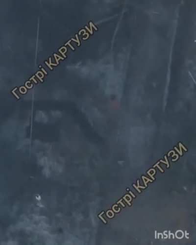 Dropped munition from a drone from the 