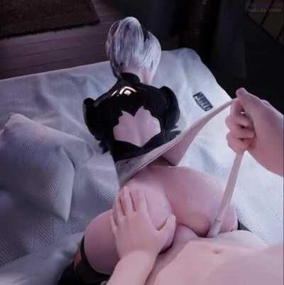 2B anal [Nier Automata] (no1nsfw, audio volkor)