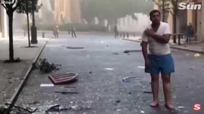 Explosion and aftermath in Beirut, Lebanon. At least 10 people are dead and many more are injured. The cause of this explosion is unknown