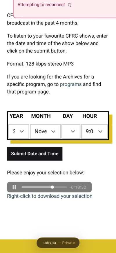 Local radio had Cover of Shining
