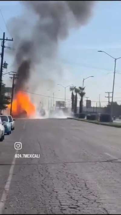 11/11/2025, A truck delivering LP gas explodes on the road