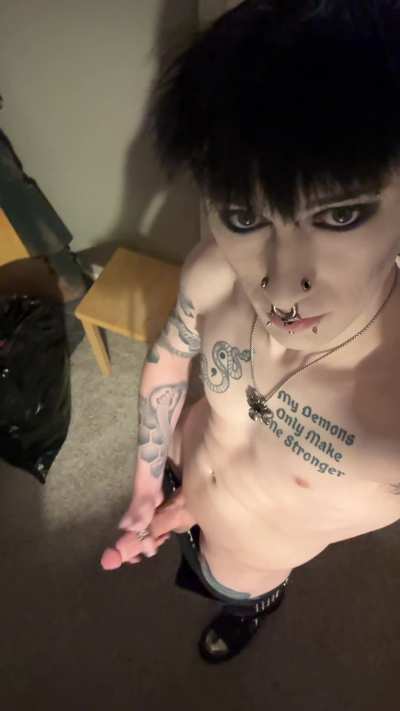 Would you let a 6’1 goth dick you down?