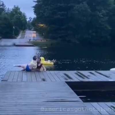 Never underestimate the power of wet wood