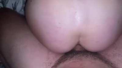 He cums so deep inside me, watch it leak out [oc]