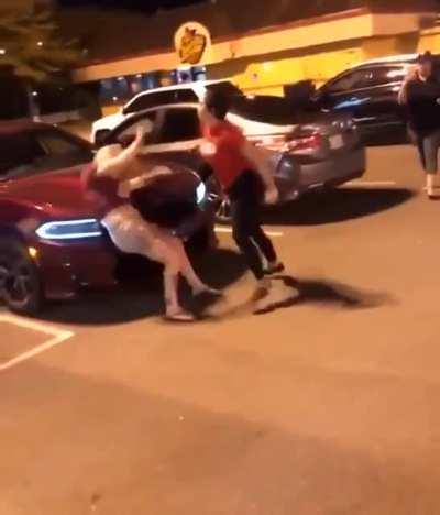 Ass lady with an ultimate eye socket punches