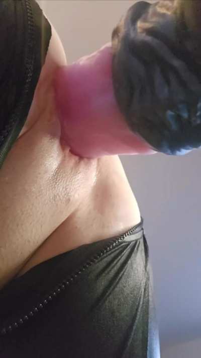 Getting fucked by a big horse cock