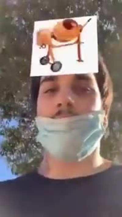 Not looking where you're going.