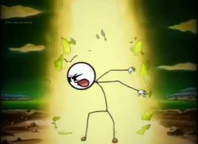 Man y'all remember when Frieza fought Henry and he went Super Stickmin for the first time? Crazy stuff dude