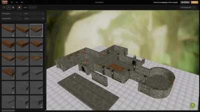 [OC] We made an online builder to design your own 3D printable buildings and dungeons using OpenLOCK tiles! You can try out our open beta for Terrain Tinker and back the now live Kickstarter!