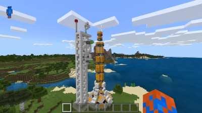 So I made this working rocket that you can actually ride inside of