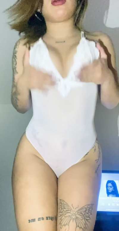 Naughty student play with her body