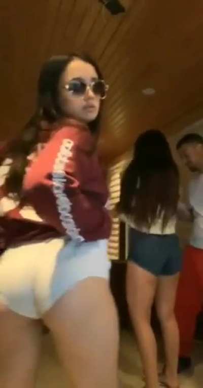 Grabbing her ass