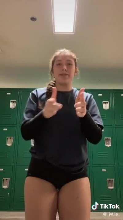 Big ass in black shorts