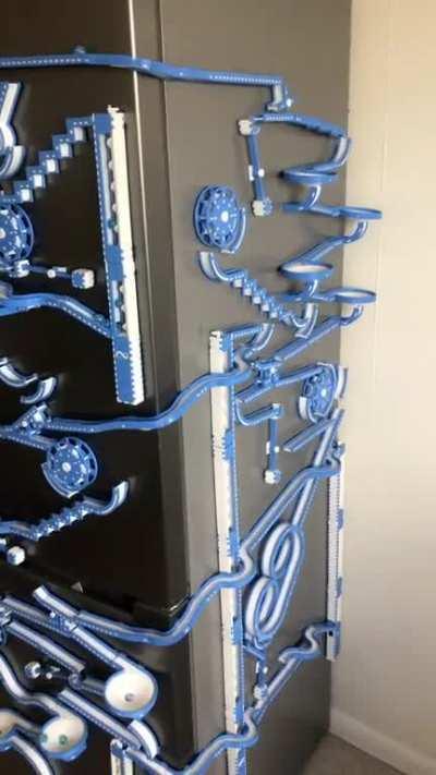 A modular and magnetic marble run I designed