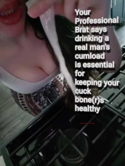 I've got your dinner right here, cucky