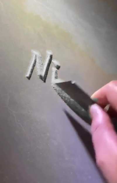 Beautiful Cocaine Calligraphy