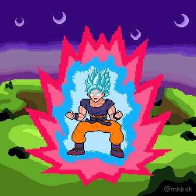 Goku going from base to max form!