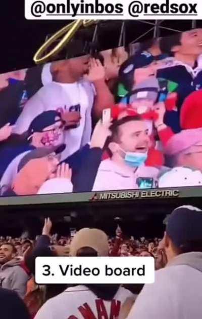 redsox fans and a baby