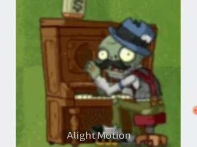 Piano zombie is playing you some good music sheets for you since you had a bad day and also he doesn't needs any upvotes but just a smiley face of you