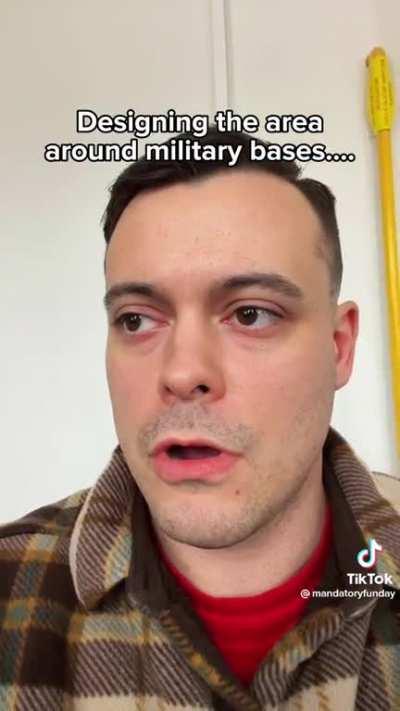 Designing the area around military bases