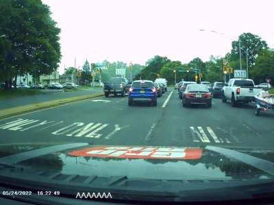 Guy told cop I cut him off. Do you see when I did that?