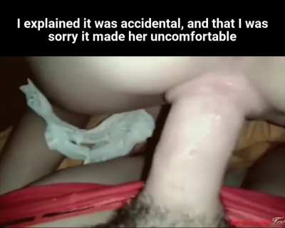 I know you saw me staring at your body, but I had no idea you were staring back. But there's no pulling out now