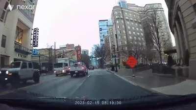 I almost hit cyclist crossing traffic