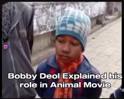 Bobby deol explaining his role in Animal Movie.
