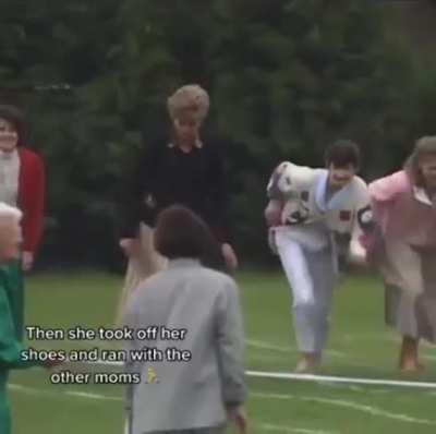 In 1991, Princess Diana participated in Mother's day running competition breaking the royal rules.
