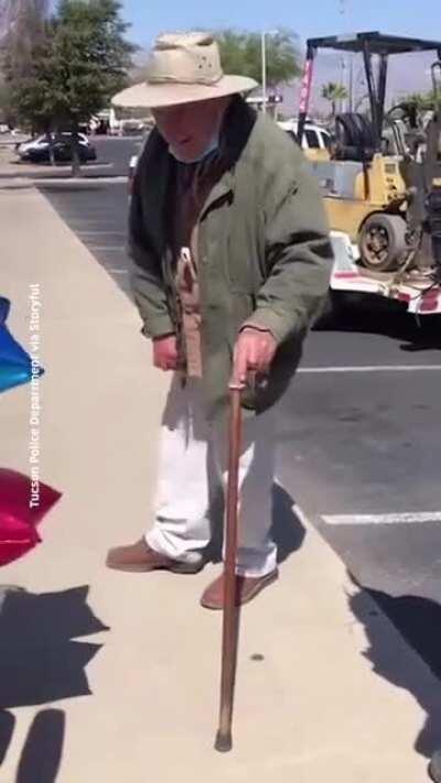 The officers knew that the elderly man’s health was declining as well as his ability to walk