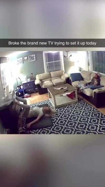 To set up a brand new TV