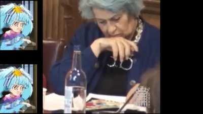 A terf SNP MP complains about a meme on Twitter in Parliament, saying, 'Shut the fuck up, TERF'