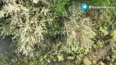 ru pov. Russian drone dropping multiple explosives at AFU positions and soldiers, Kherson