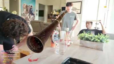 time for war, Masayoshi plays the Didgeridoo