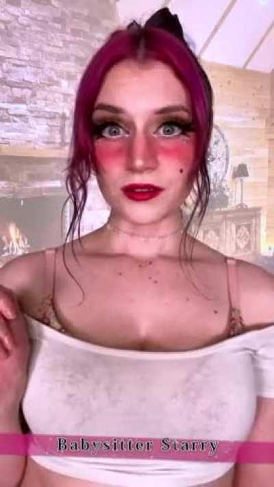 Hi! I'm your babysitter your gf hired! She told Me about your small problem, so I'm here to help you embrace your beta self! ♥️