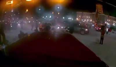 Vehicle runs over protestors at Winnipeg Freedom Convoy