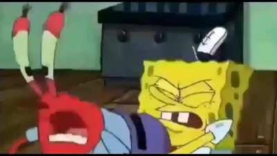 spongebob bust a nut